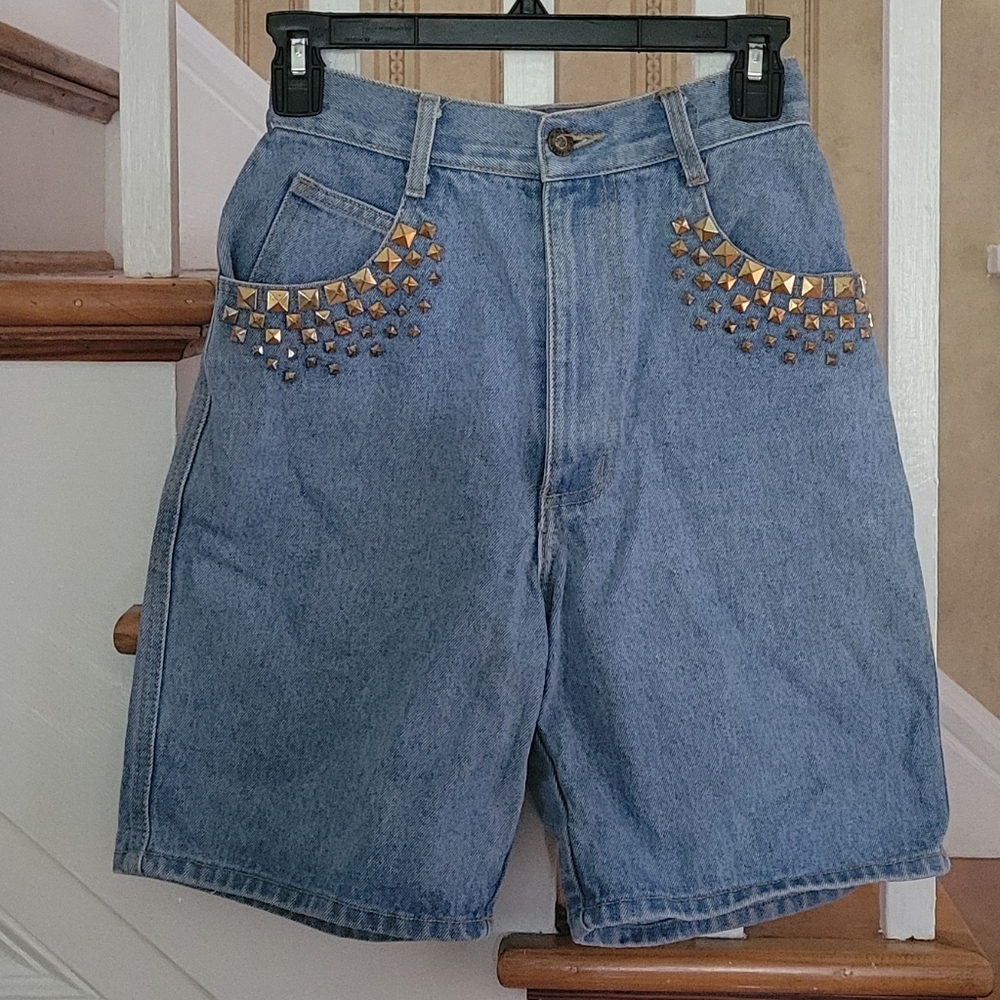 MONIQUE Jeans 90s Vintage Denim High Rise Jean Shorts Size 3/4